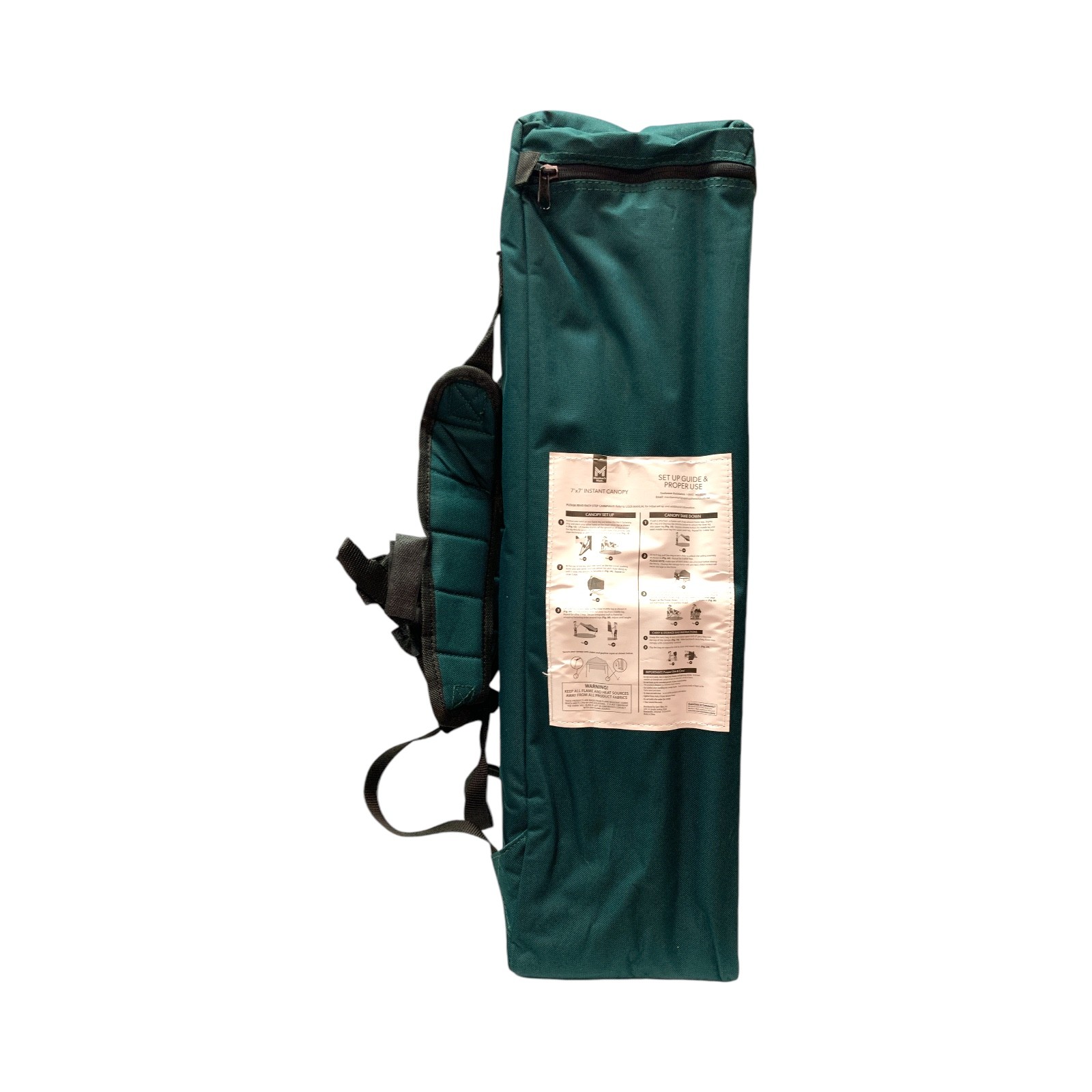 Member's Mark Backpack 7ft. x 7ft. Instant Canopy, Green Smoke Top Color gallery
