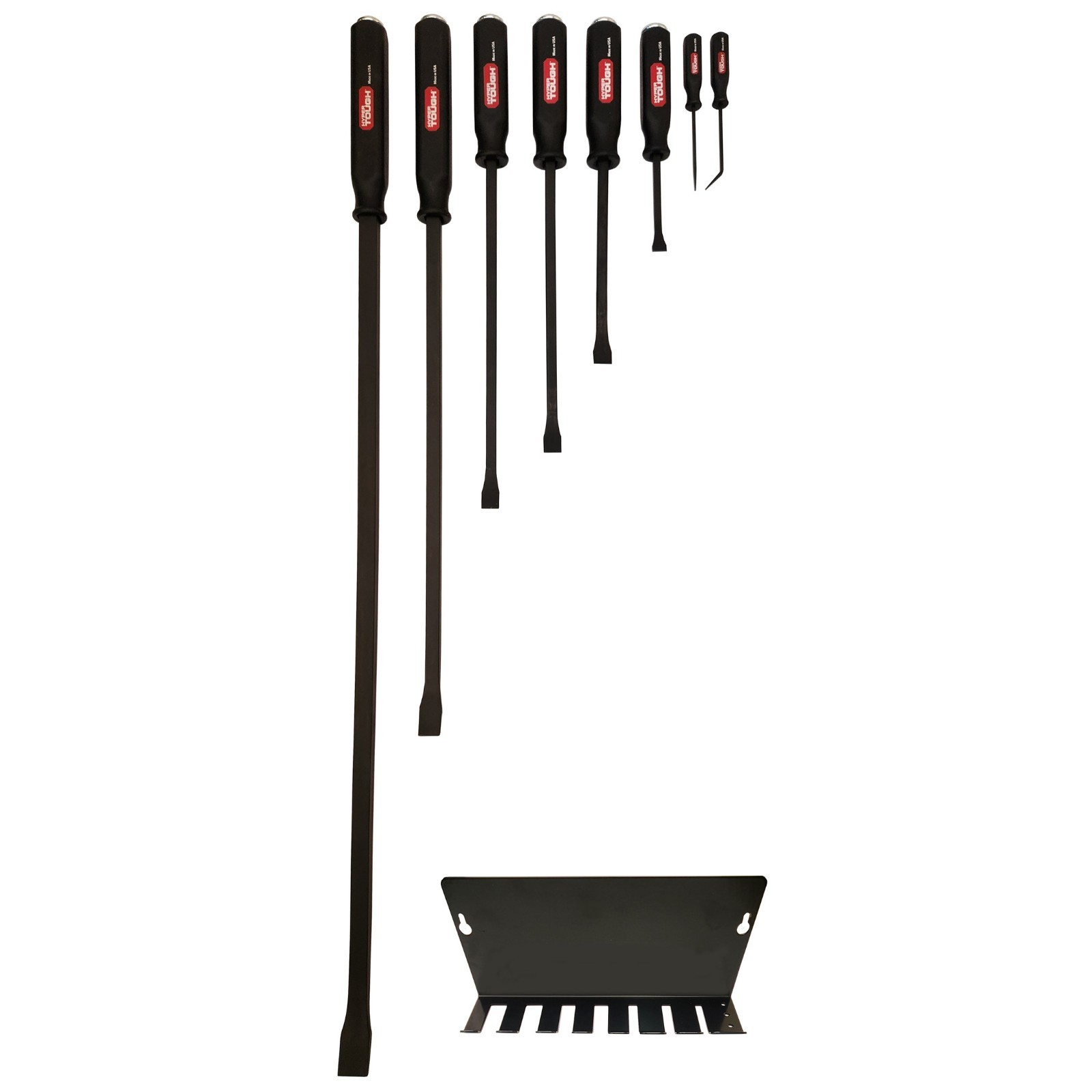 8-Piece Handle Pry Bar Set with Metal Striking Cap gallery