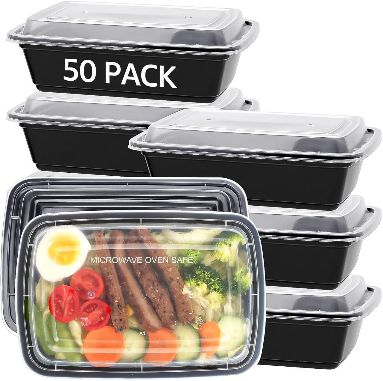 24 oz Food Storage Boxes Meal Containers BPA Free Microwavable Dishwasher Safe gallery
