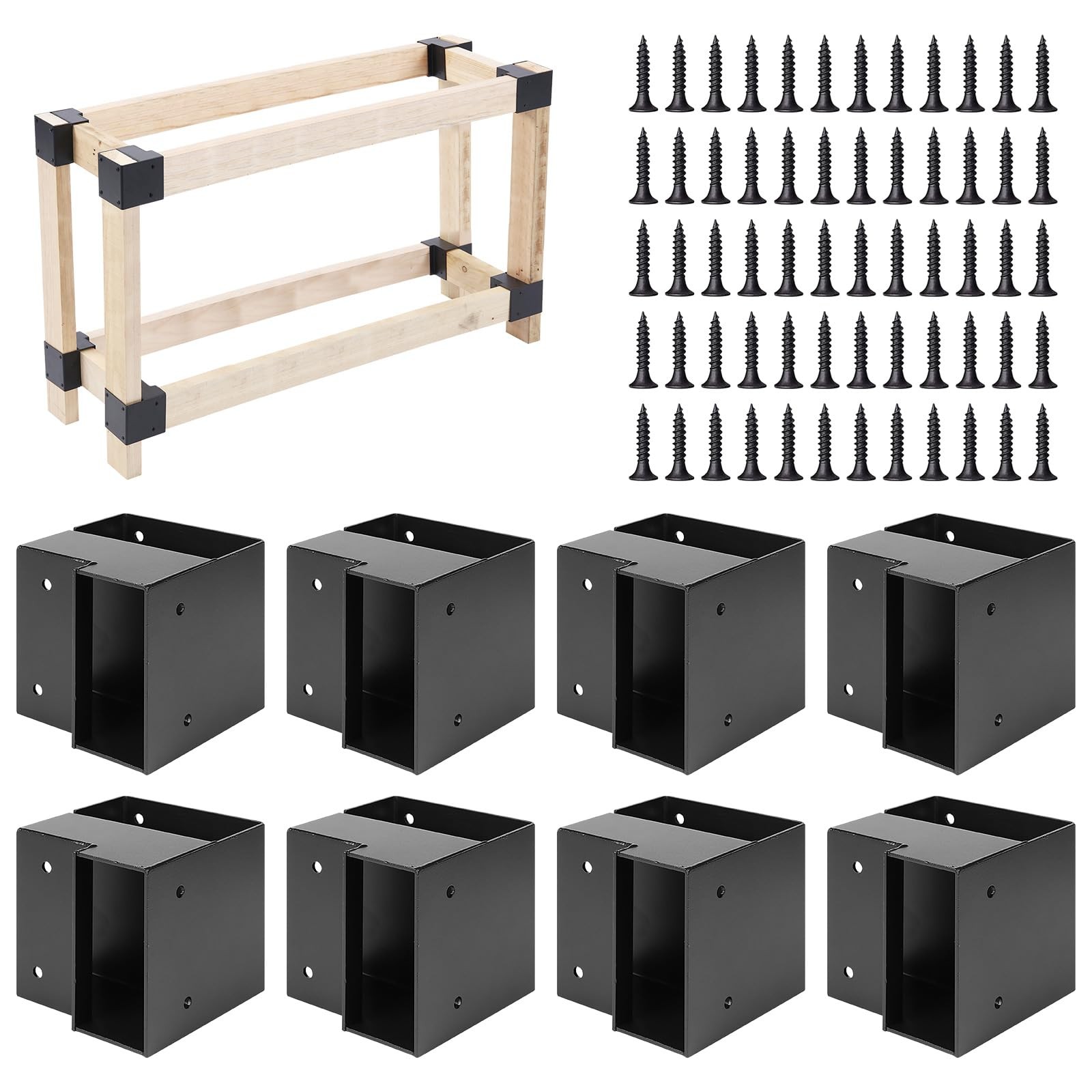 Workbench Bracket Kit, 8pcs 2 x 4 Workbench Kit(Actual 1.5 x 3.5) 3-Way Corne... gallery