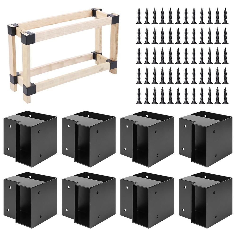 Workbench Bracket Kit, 8pcs 2 x 4 Workbench Kit(Actual 1.5 x 3.5) 3-Way Corne...