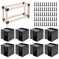 Workbench Bracket Kit, 8pcs 2 x 4 Workbench Kit(Actual 1.5 x 3.5) 3-Way Corne…