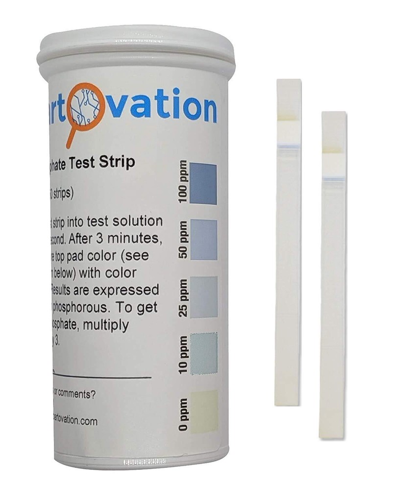 Phosphorus And Phosphate Detection Test Strips 0100 Ppm vial Of 50 Strips