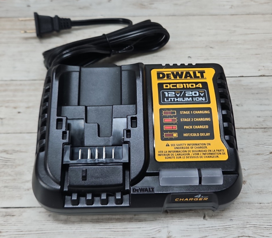 DEWALT DCB1104 Battery Charger 12V / 20V MAX Lithium Ion 4 Amp Fast Charging gallery