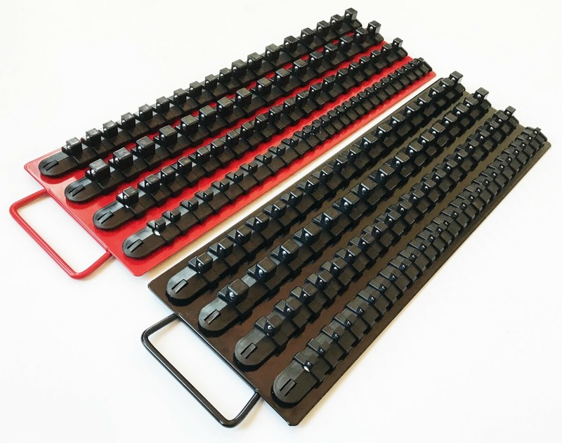240pc GOLIATH INDUSTRIAL SOCKET STORAGE TRAY RAIL RACK HOLDER SET 1/4 3/8 1/2 gallery