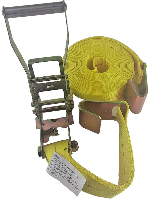 2"X27' RATCHET TIE DOWN/FLAT HOOK Heavy-Du 10,000 LBS Weather-Res. webbing strap gallery