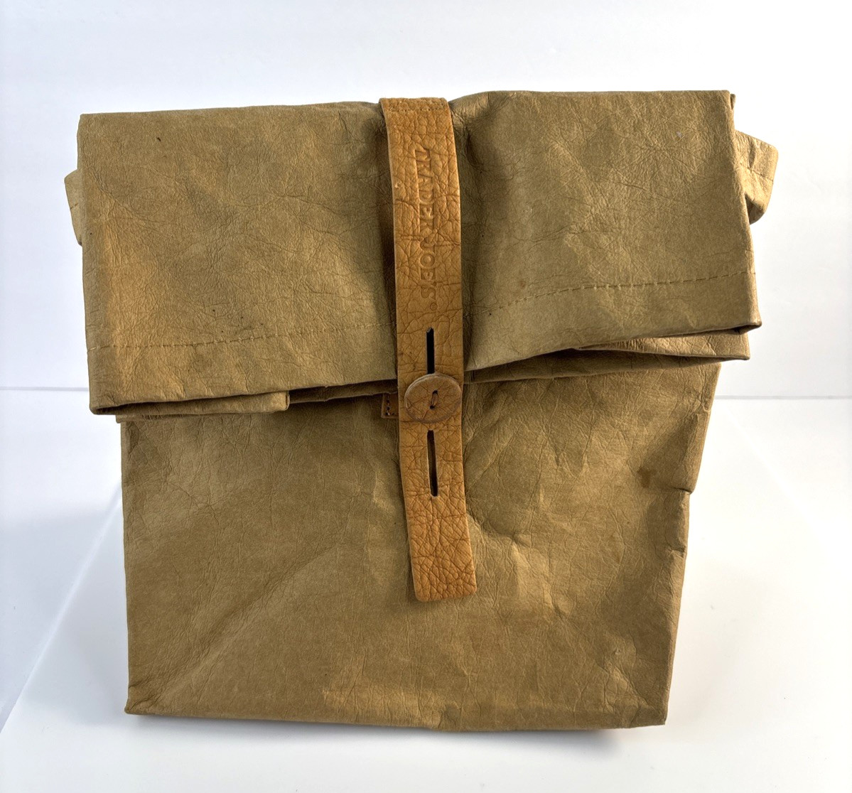 Trader Joe's Washable Reusable Paper Lunch Bag Used Stained gallery