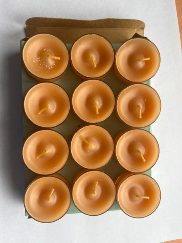 (12) NEW PartyLite Tea Light Scented Candles Clementine & Clove V04399 gallery