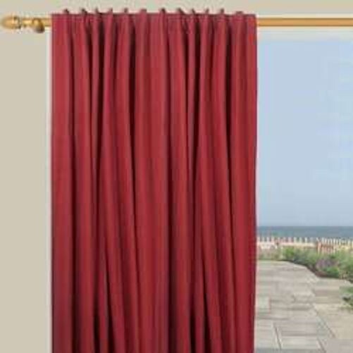 Double Lined Energy Saving High Performance Backtab Patio Panel 80"x84" Burgundy gallery