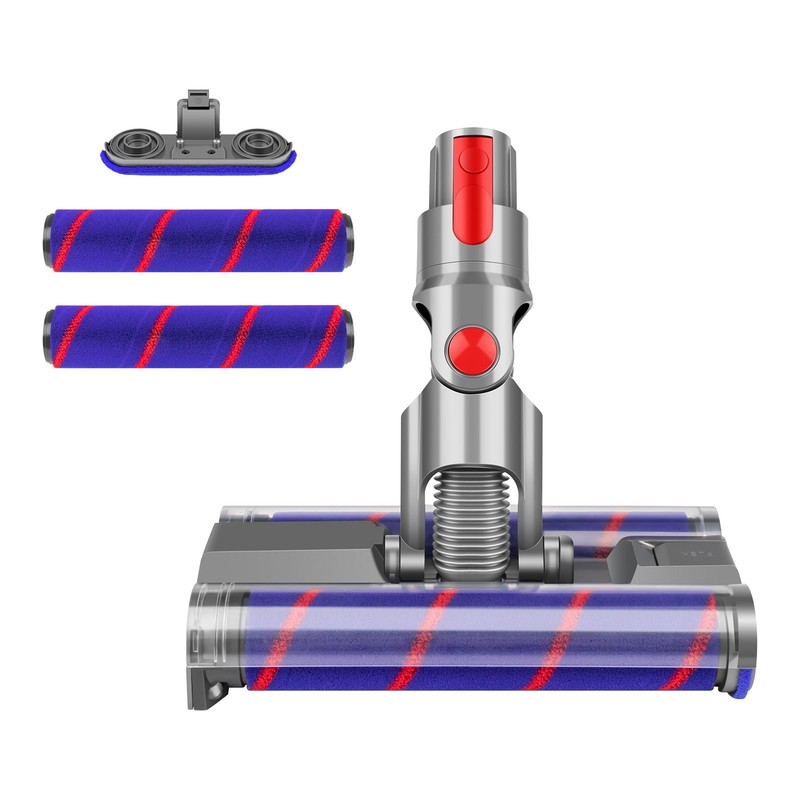E.LUO Double Roller Brush Floor Head for Dyson V7 V8 V11V10 V15 Vacuum Cleaner gallery