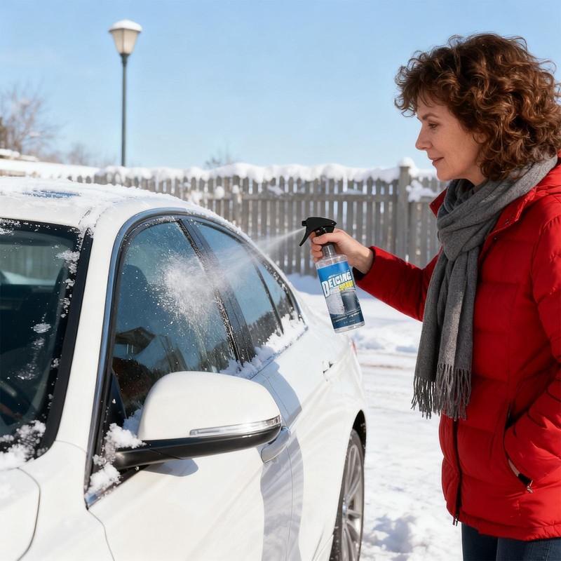 Windshield Deicer Spray Snow Melting & Deicing Agent Car De-Icing Fast-Acting gallery