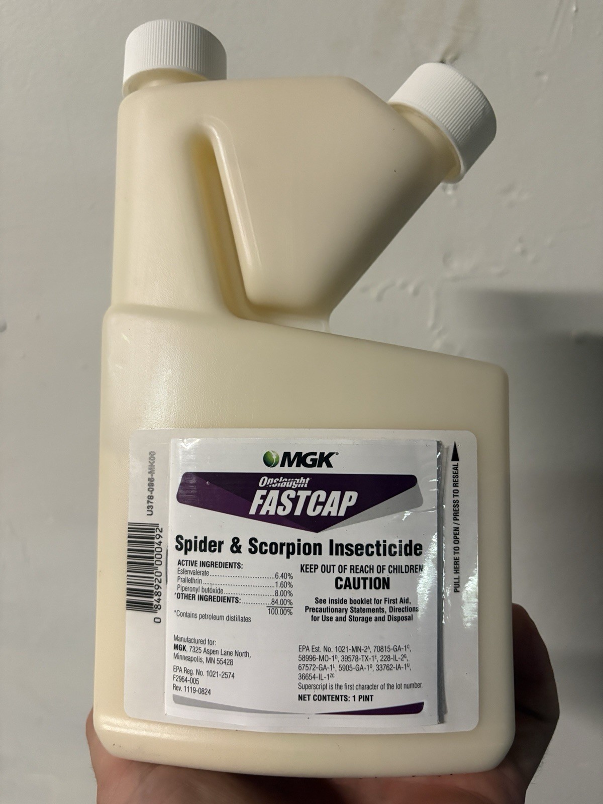 Onslaught FastCap Spider and Scorpion Insecticide - MGK Insecticide Concentrates gallery