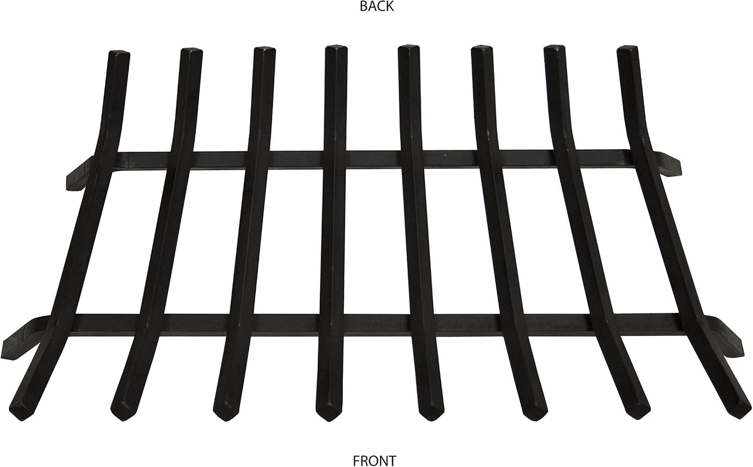 3/4" Solid Steel Fireplace Grates - Lifetime , Black, 33-Inch gallery