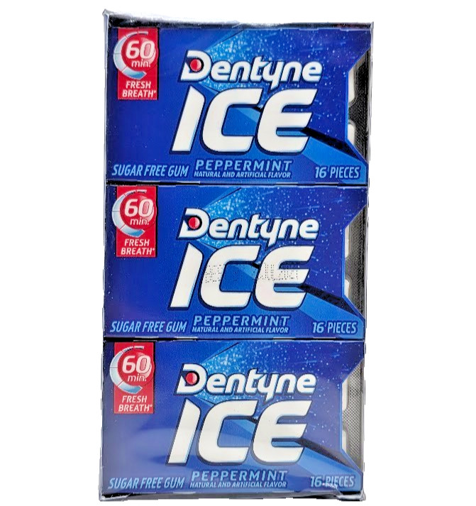 Dentyne Ice Peppermint Sugar-Free Chewing Gum, 9 Pk, of 16 Pieces Free Shipping gallery