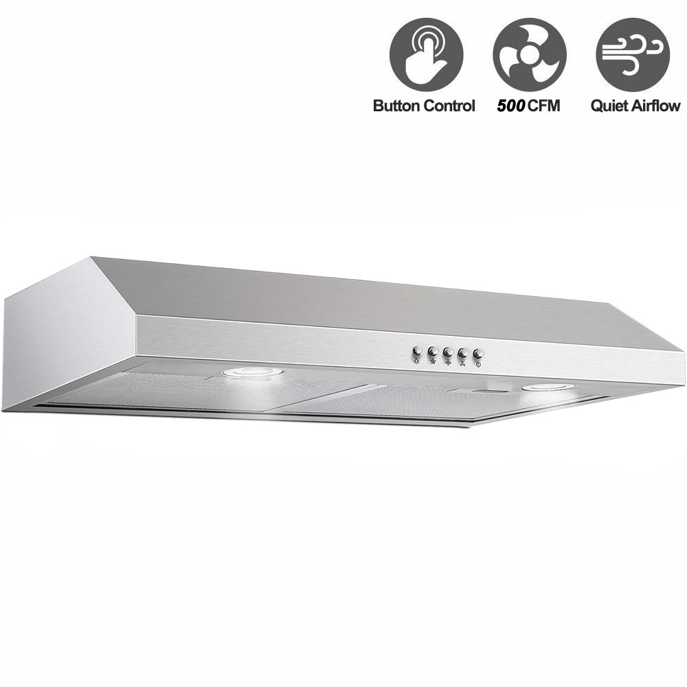 SNDOAS 30 inch Kitchen Under Cabinet Range Hood 600CFM Stainless Steel 3-Speed gallery