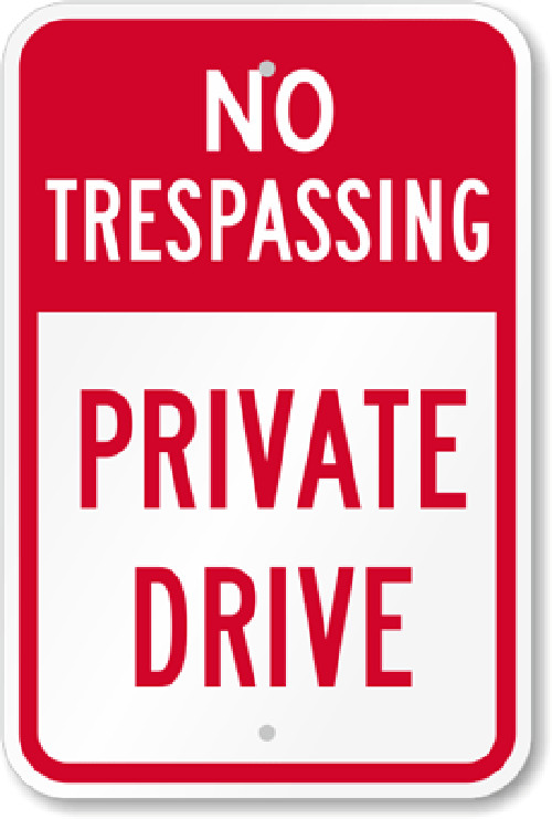 No Trespassing Sign Weatherproof Aluminum Private Driveway Warning Sign gallery