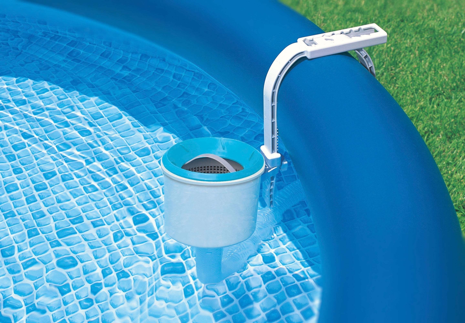Intex Deluxe Wall-Mounted Swimming Pool Surface Automatic Clean Skimmer (2 Pack) gallery