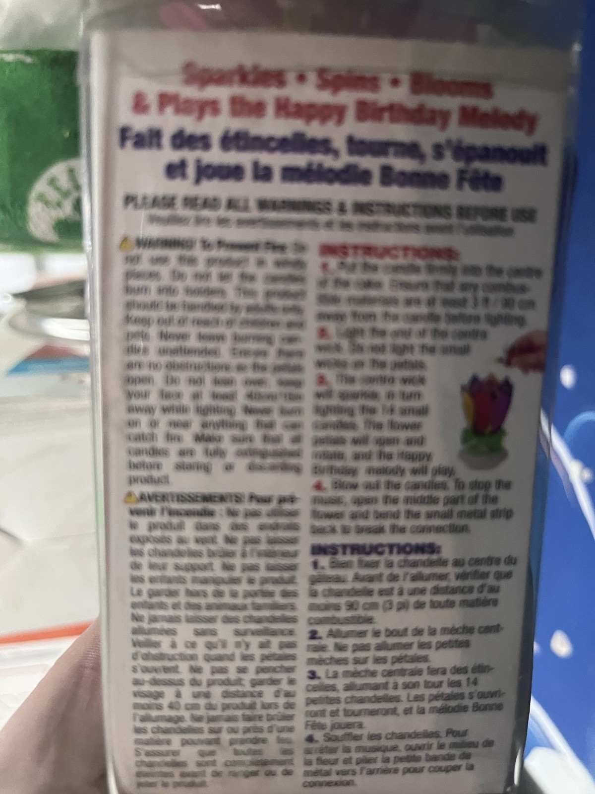 Musical Birthday Candle Blooming Multicolor Scent Free Birthday & Occasions gallery