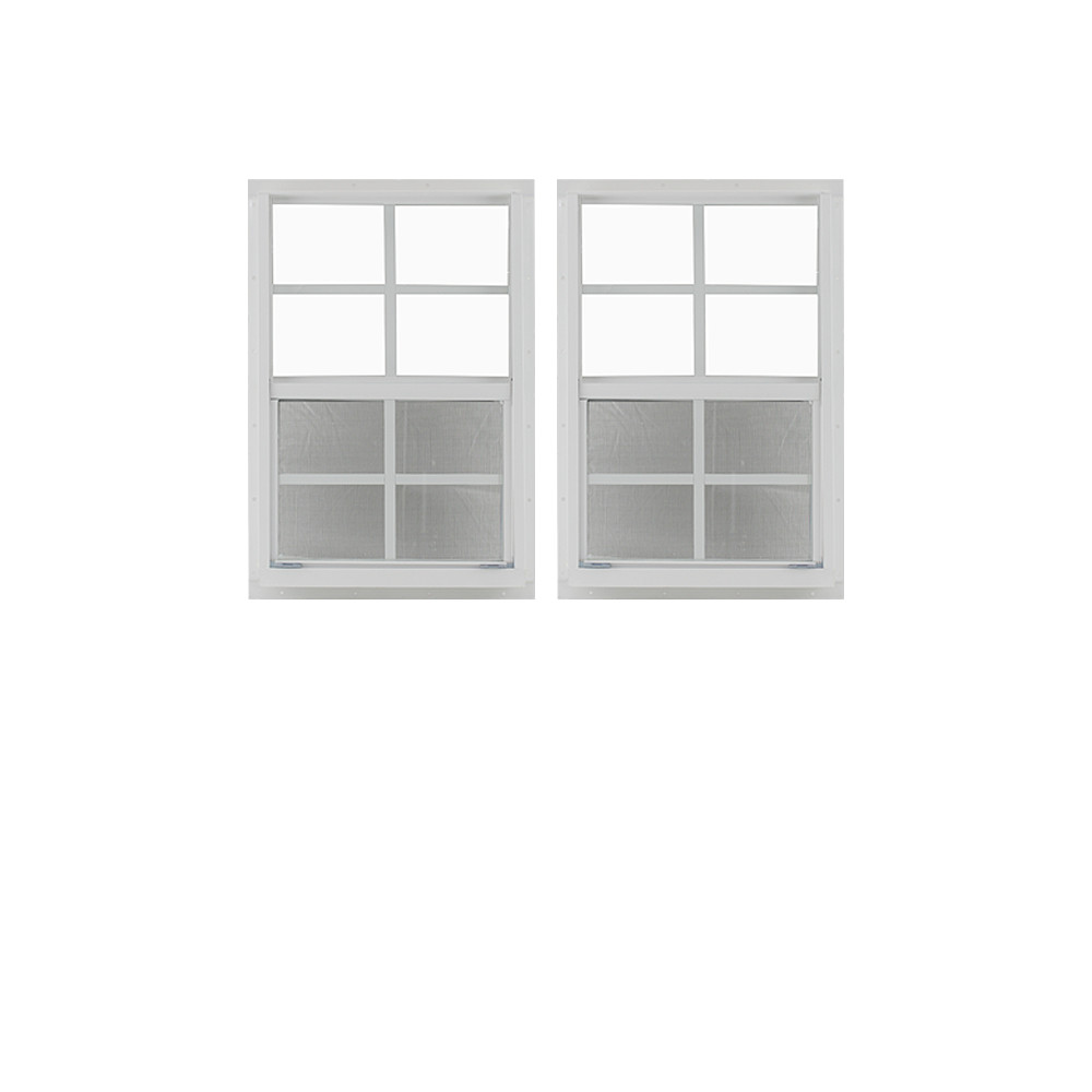 Shed Windows and More 2 Pack Shed Window 14" X 21" White Flush Playhouse Window gallery