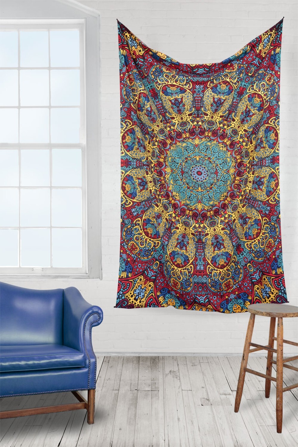3D Psychedelic Sunburst Tapestry 60x90 Inches Wall Hanging - FREE 3-D GLASSES gallery