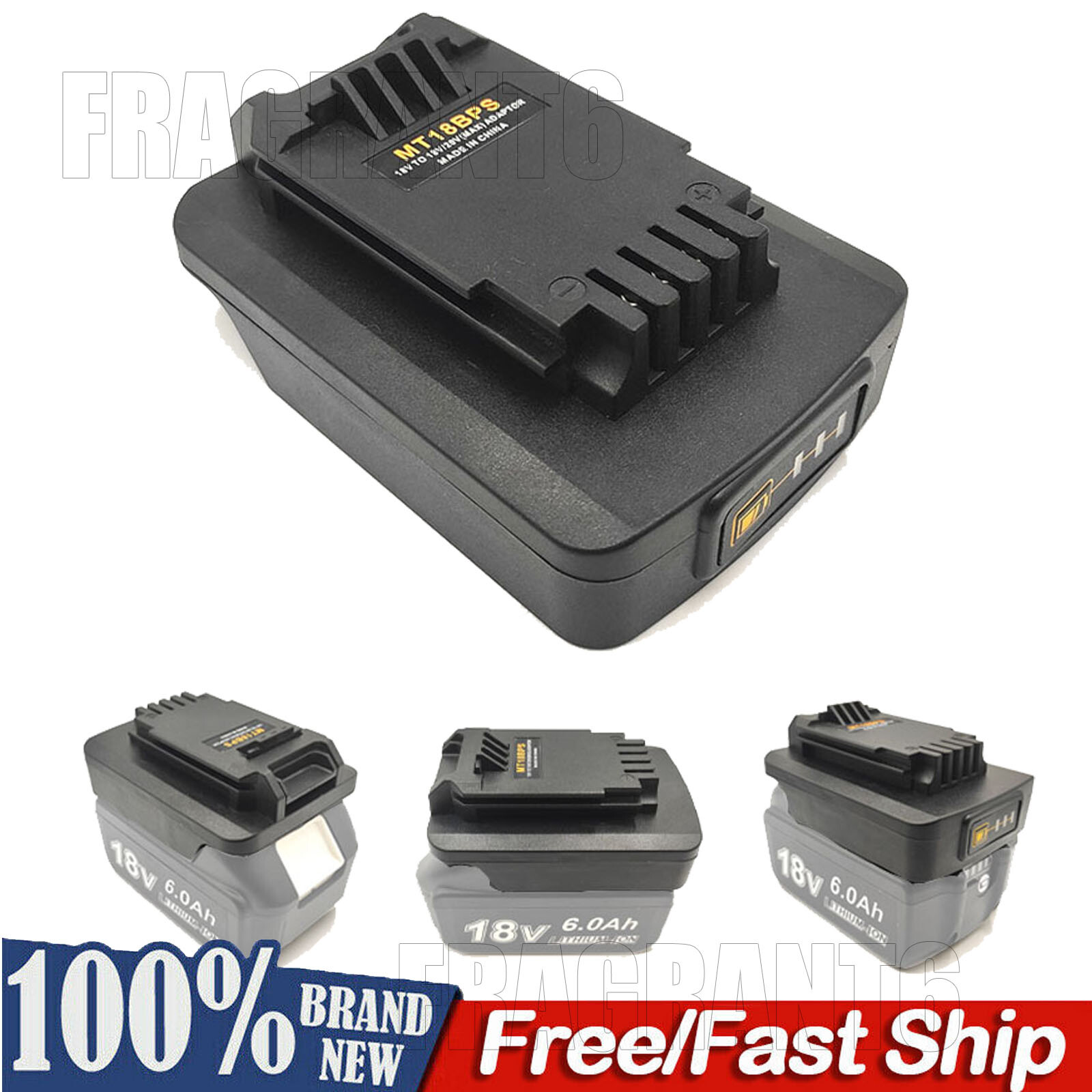 Battery Adapter For Makita 18V Convert To For Black&Decker 18V Tools Converter gallery