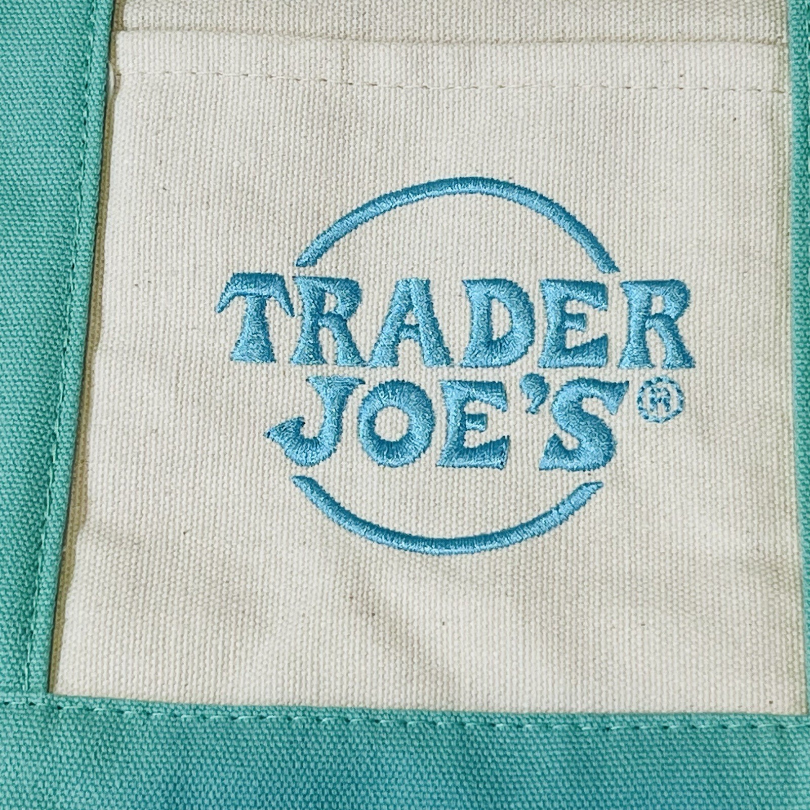 Trader Joe’s 2026 Mini Canvas Pastel Reusable Tote Bag Green - BRAND NEW | US gallery