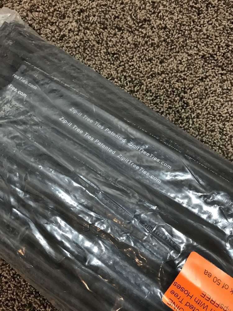 New 50 pack GENUINE ZIP-IT UV Protected Tree Ties 40" Nylon With Hoses ShipsFREE gallery