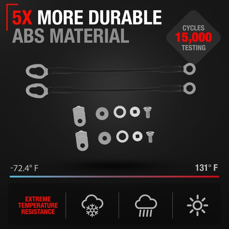 Tailgate Cable Replacement Set, Rear Left & Right Side , Compatible with 2005... gallery