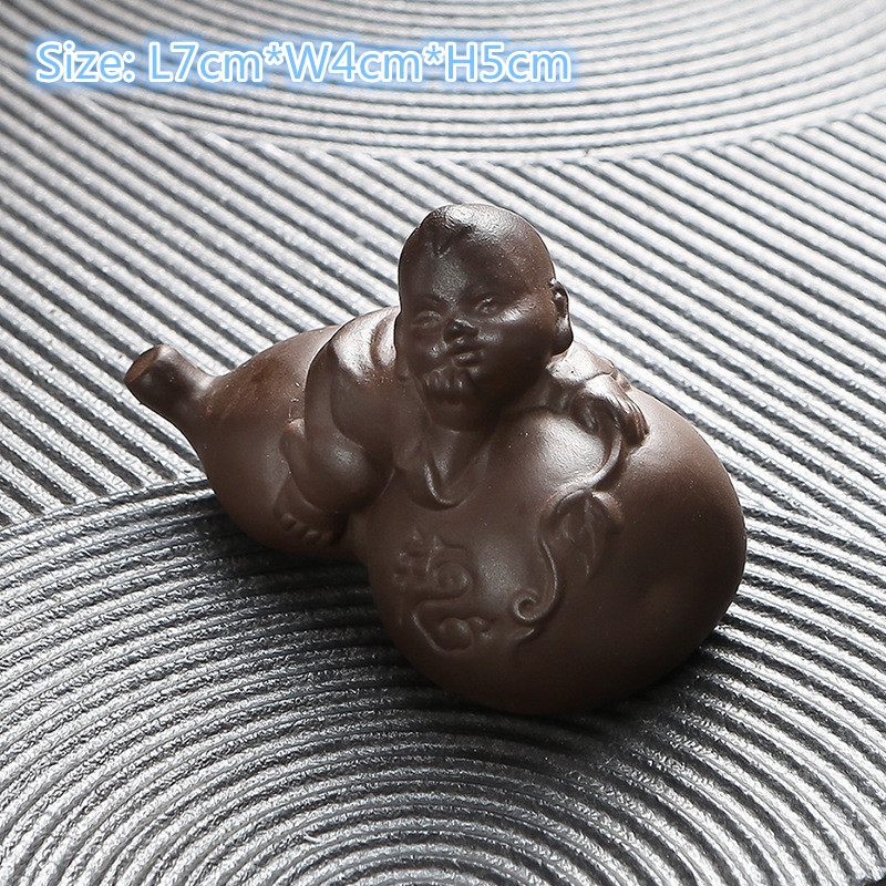 Mini Tea Pet Yixing Zisha Water Buffalo Creative Ornament Home Tray Decoration gallery
