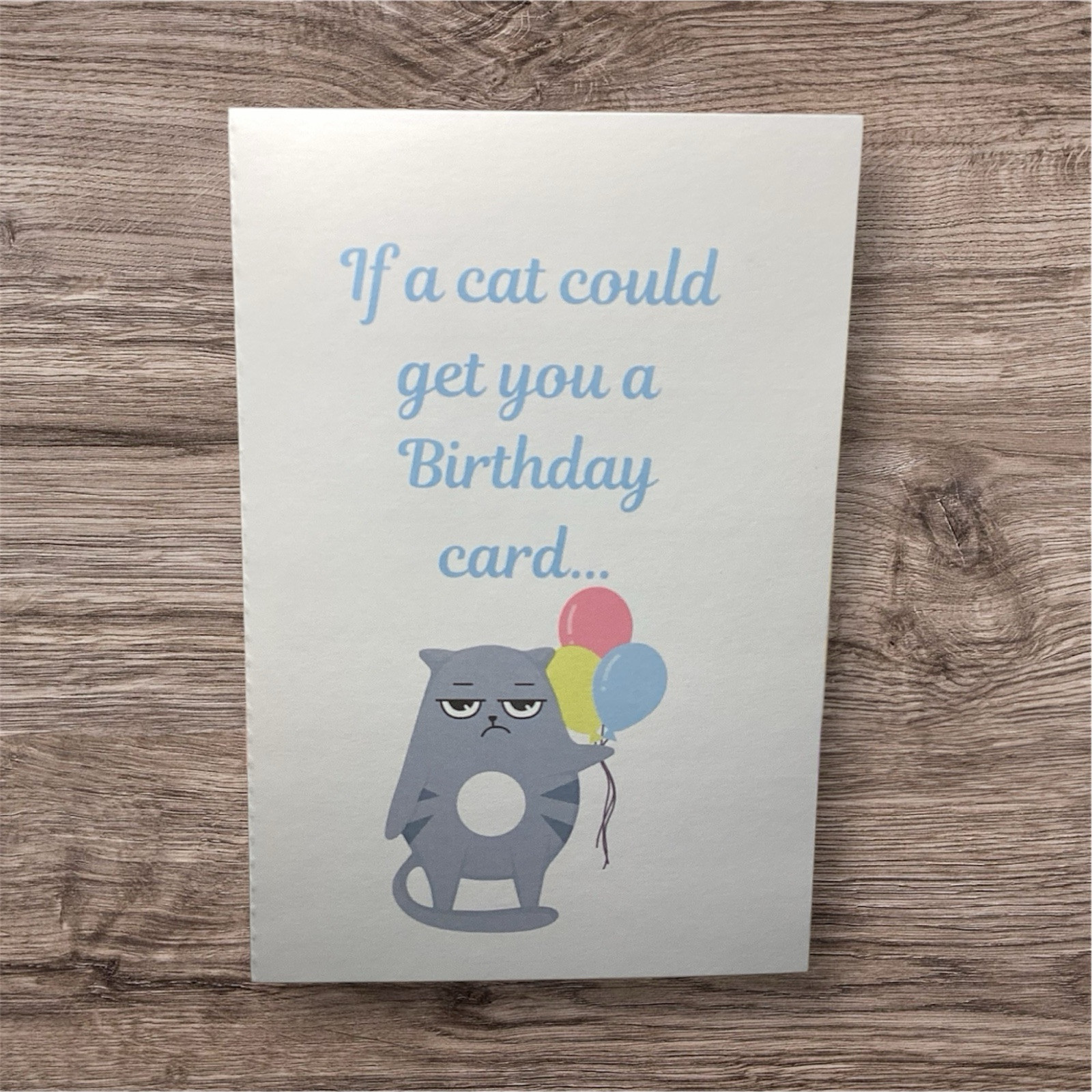 5x7 Inches Happy Birthday Card Grumpy Cat Humor Funny Her Him gallery