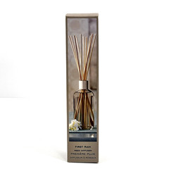 Pier 1 Imports First Rain Reed Diffuser 8oz Bottle, 10 Reeds, Decorative Cap NIB