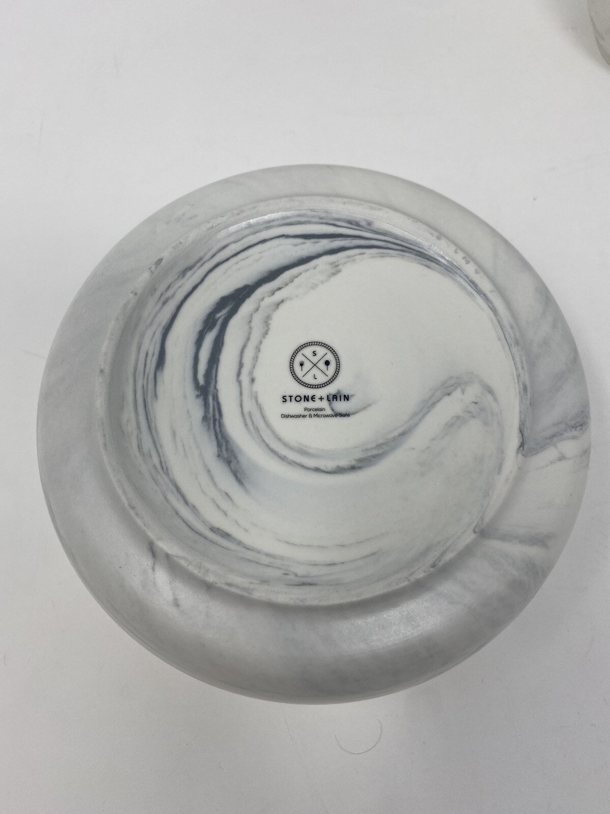 Stone Lain Marble Porcelain Dinnerware Set 16 Piece Service for 4 Matte Gray gallery