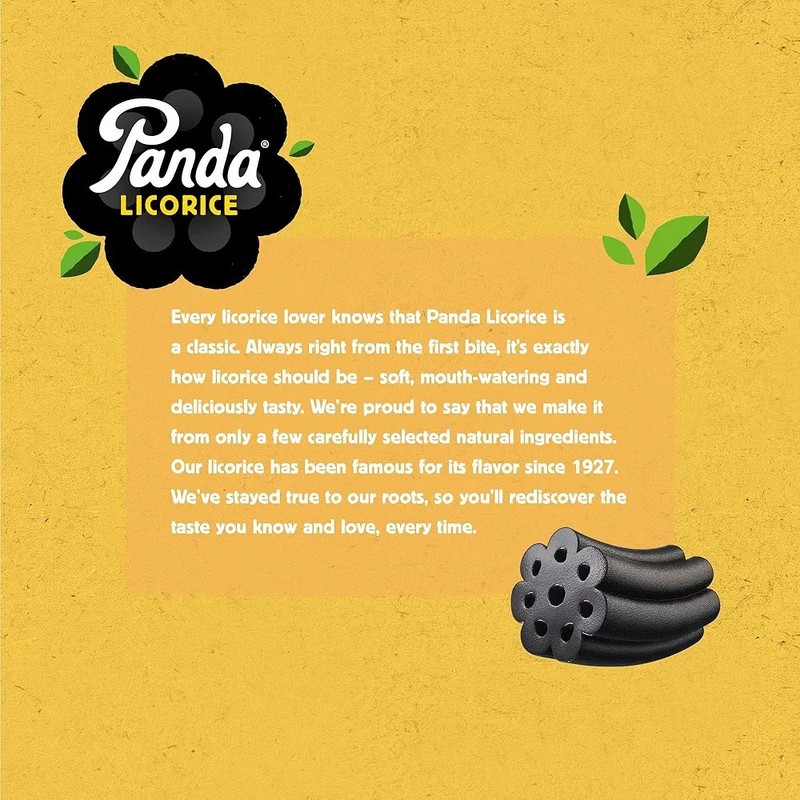 4 PACK - Panda Licorice Soft Black Licorice 7 oz Total 28 oz ALL NATURAL - FRESH gallery