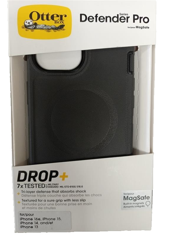 OtterBox Defender Pro Series Case with MagSafe - iPhone 16e/15/14/13 Black gallery