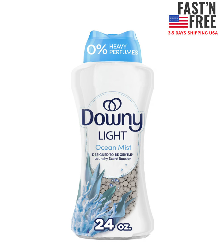 Downy Light In-Wash Scent Booster Laundry Beads, Ocean Mist, 24 oz gallery