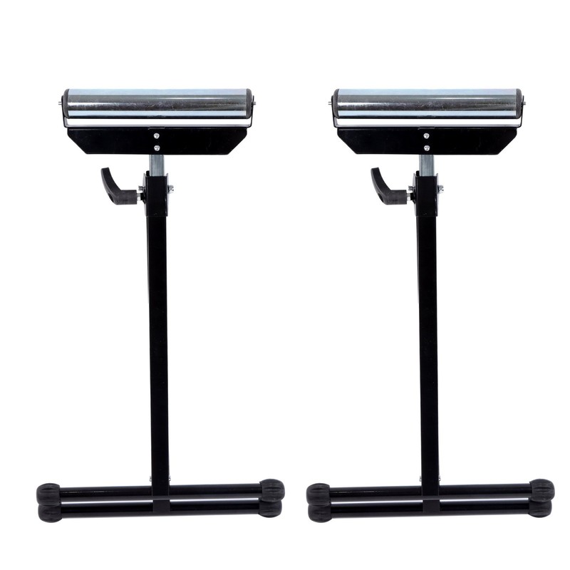 2PCS Roller Support Stand 132 Lbs Load Capacity, 26-3/4" to 42-1/5" Black gallery