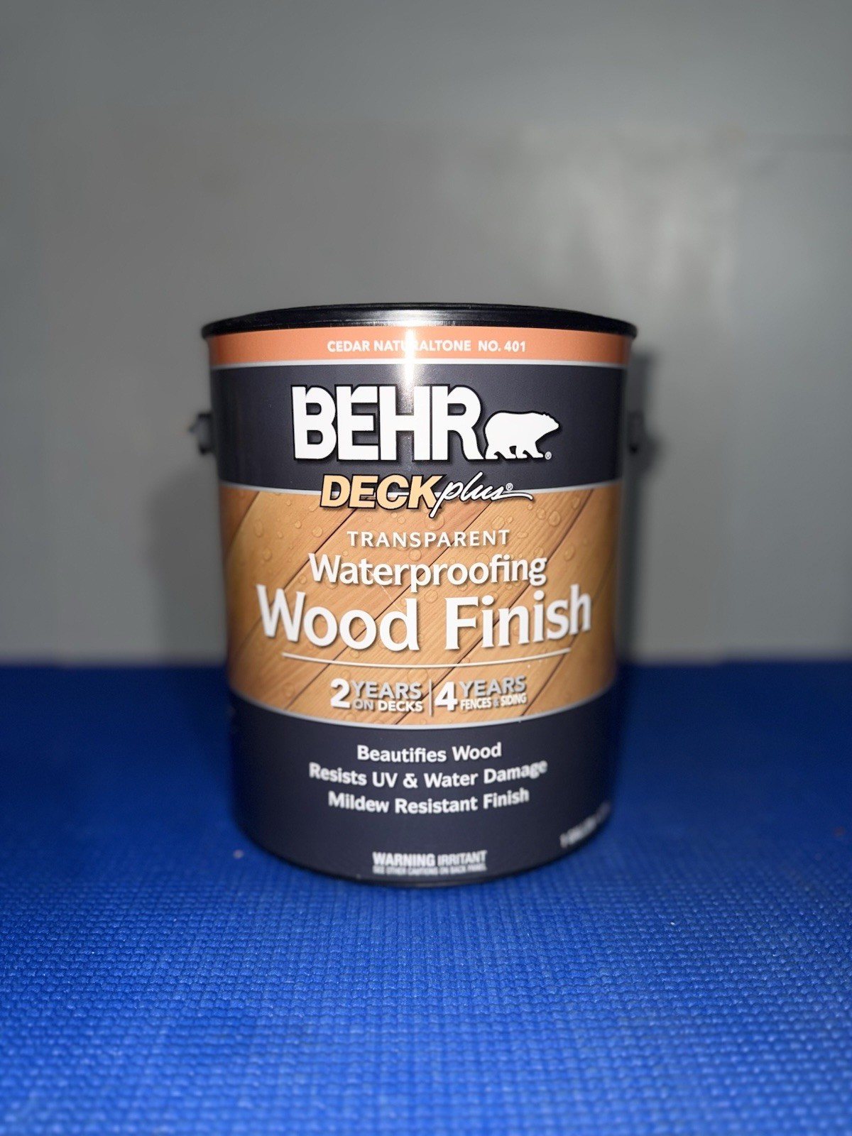 BEHR DeckPlus Waterproofing Wood Finish 1 Gal Cedar 401 Transparent Exterior gallery