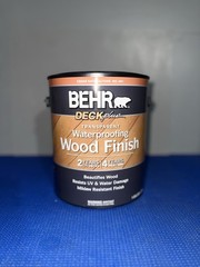 BEHR DeckPlus Waterproofing Wood Finish 1 Gal Cedar 401 Transparent Exterior