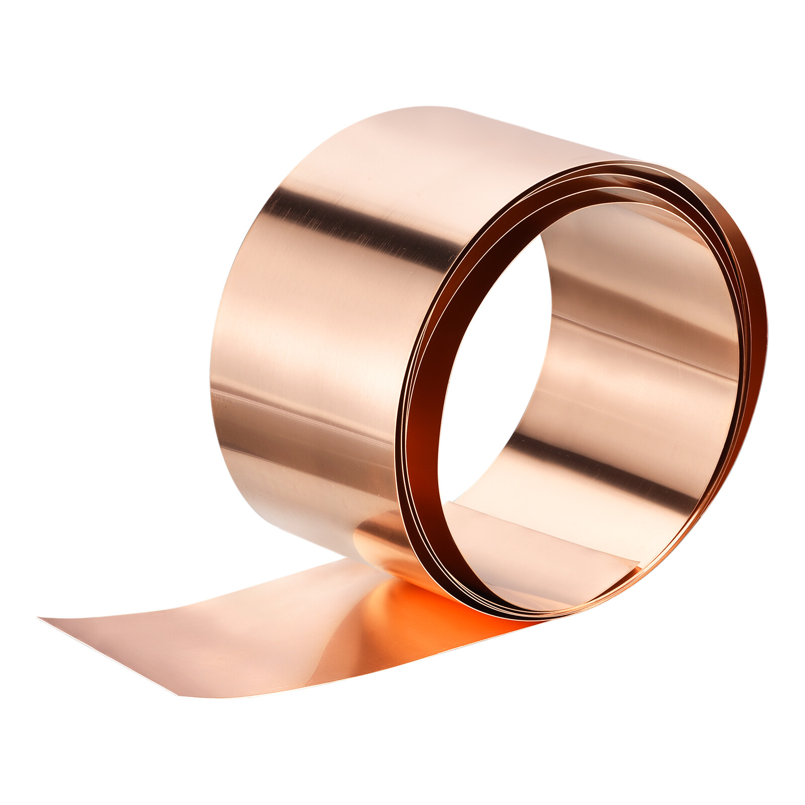 Copper Sheet Roll 11ft x 5.9" Pure Copper Strip Copper Flashing Metal Foil Plate gallery