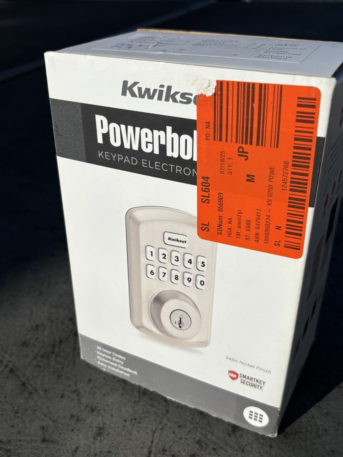 Kwikset Powerbolt 250 10-Button Keypad Satin Nickel Electronic Deadbolt Lock gallery