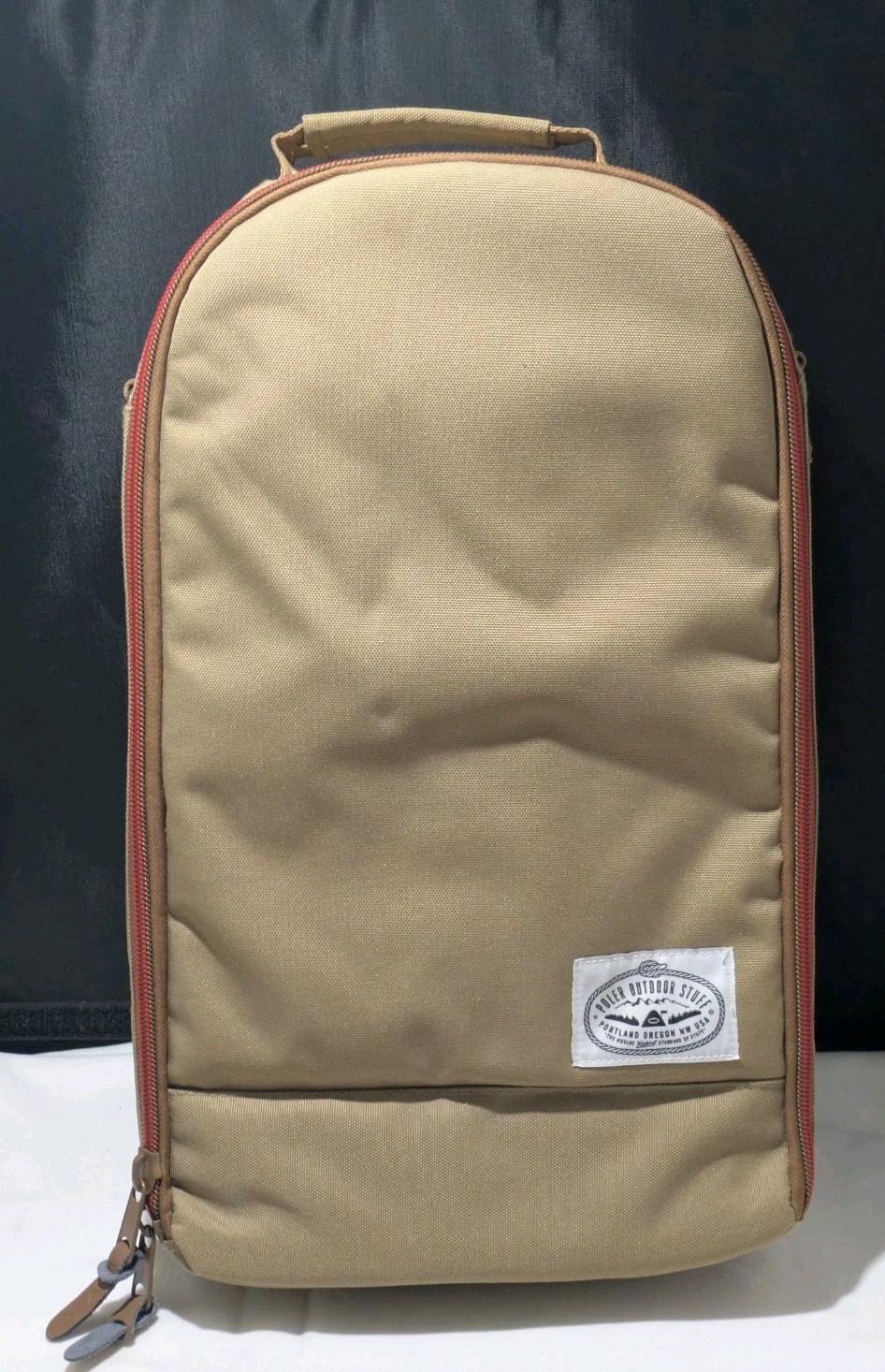 Poler Outdoor Stuff Camp Vibes Excursion Pack & Camera Insert Set In Khaki EUC 2