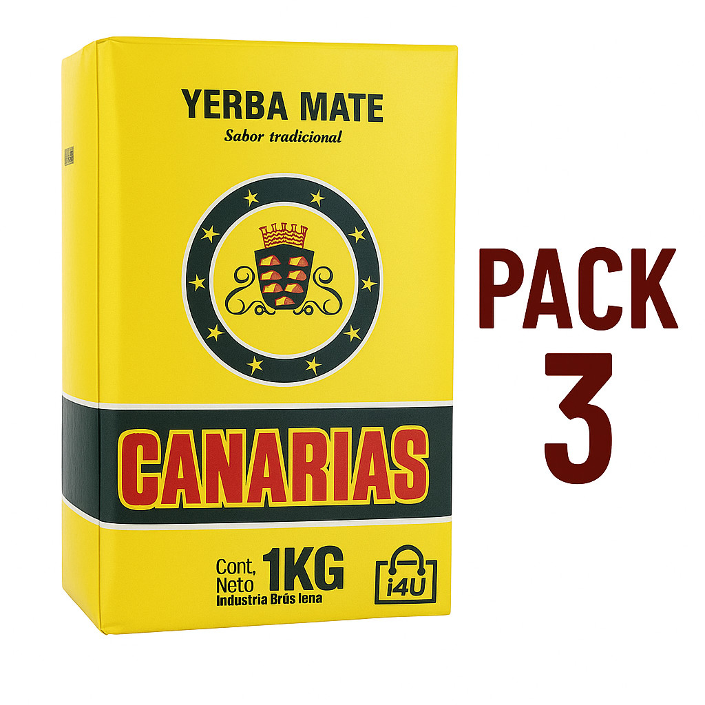 3- Pack YERBA MATE CANARIAS (3KG-6.6LB) SHIP FROM USA gallery