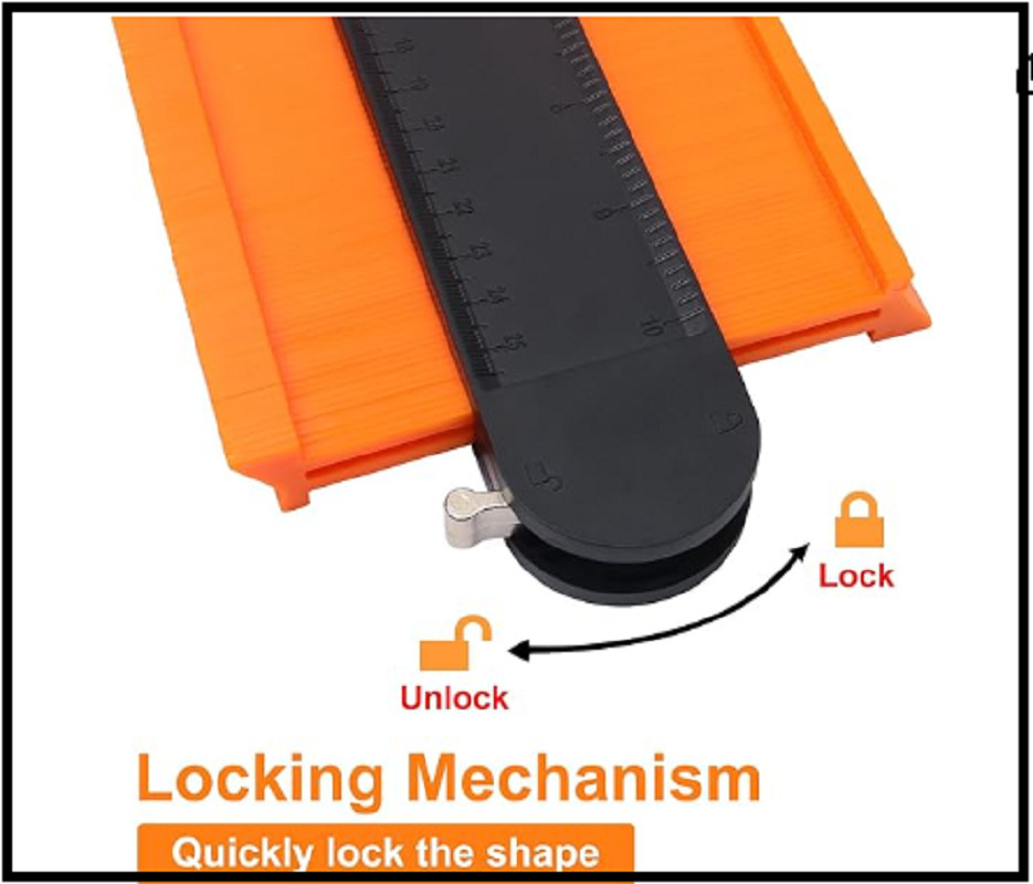 10 Inch Super Gauge Shape and Outline Tool, Contour Gauge Profile Tool with Lock gallery