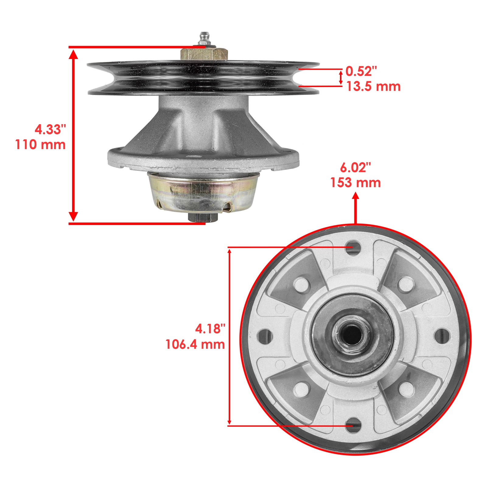 Am121342 Spindle Assembly for John Deere 180 240 245 260 265 285 (48" in Deck) gallery