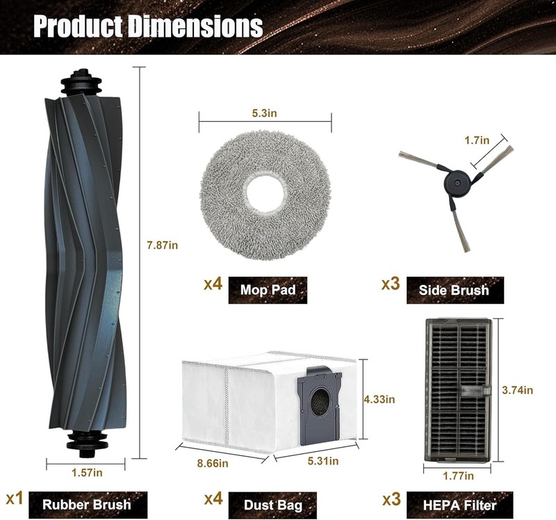 Accessories Replacement Parts for Dreame X40 Ultra/L40 UltraGen2/X40 Master a... gallery