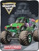 Monster Jam "Grave Digger" Kids 46" x 60" Throw-AB07T2NVV994 gallery