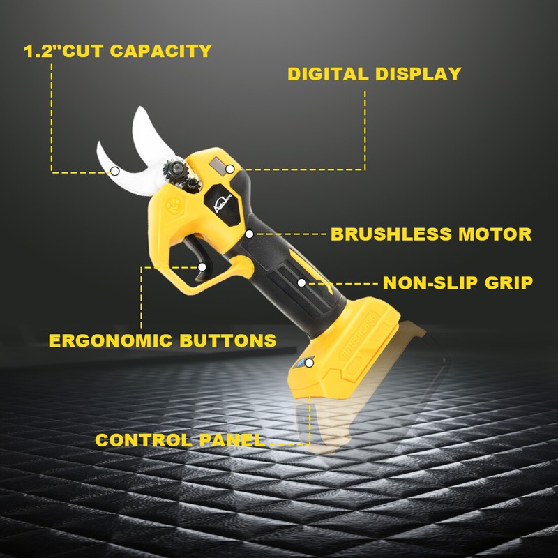 Cordless Electric Pruning Shears for Dewalt 20V Battery, Portable Pruner Garden gallery