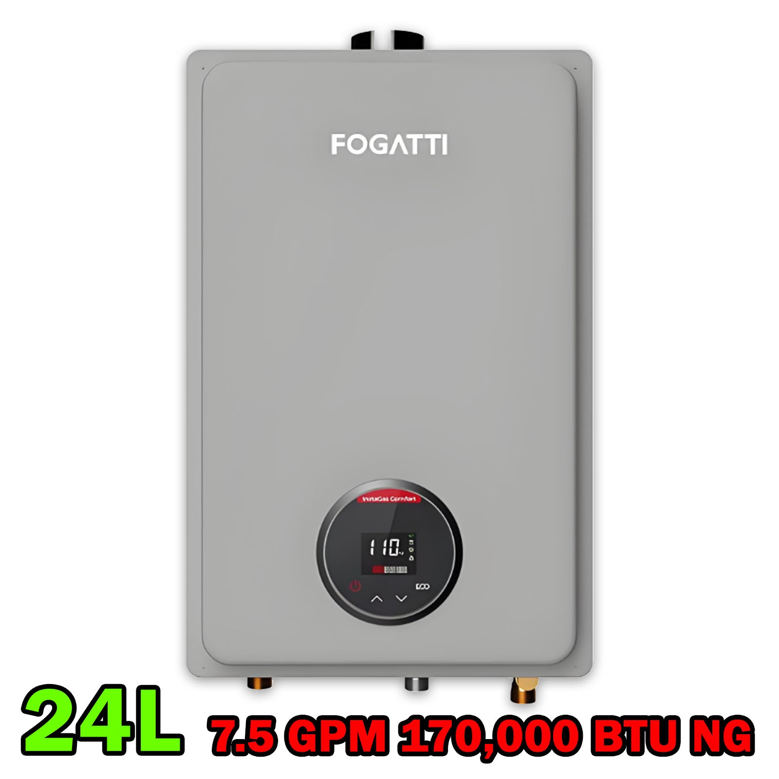 FOGATTI Tankless Water Heater Propane,Indoor 7.5 GPM 170,000 BTU Instant Hot gallery