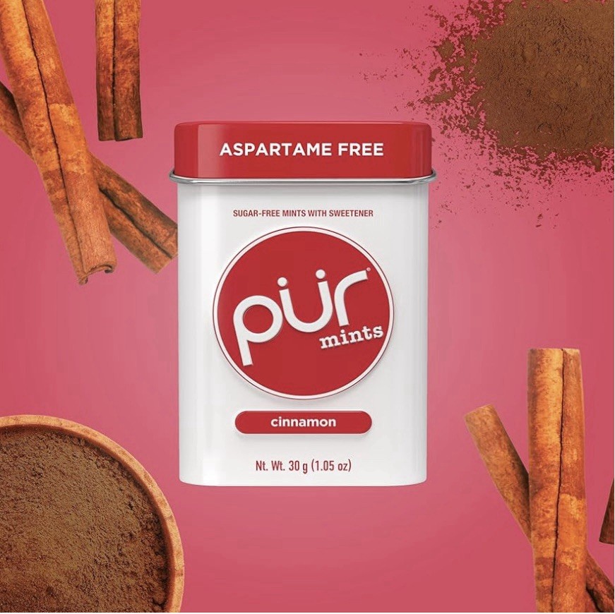 3’ Pur Mints Cinnamon Sugar Free & Aspartame Free 1 oz Each/3 Oz Total EXP 07/27 gallery