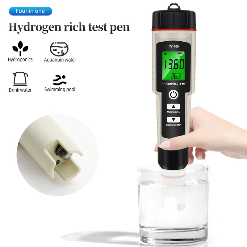 🎄Portable 4 In 1 Hydrogen-Rich Test Pen PH/ORP/TEMP Water Quality Meter Tester gallery